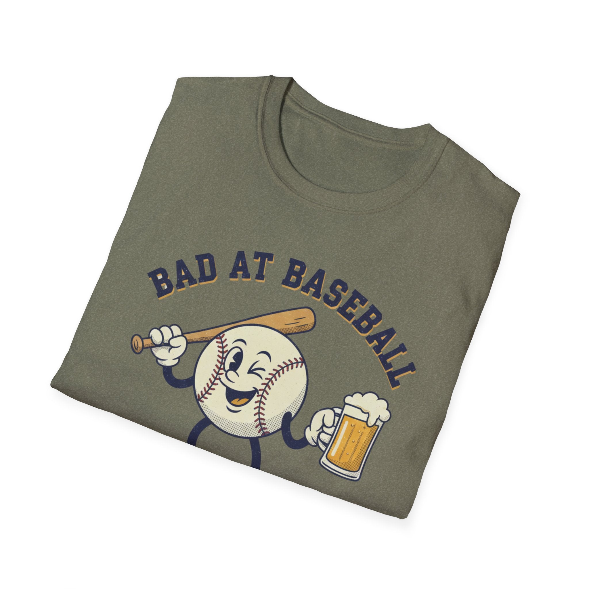 Bad At baseball Great At Beer  T-Shirt