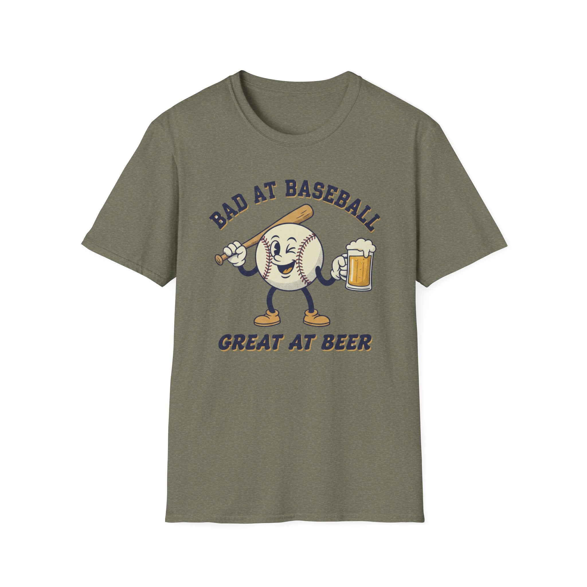 Bad At baseball Great At Beer  T-Shirt