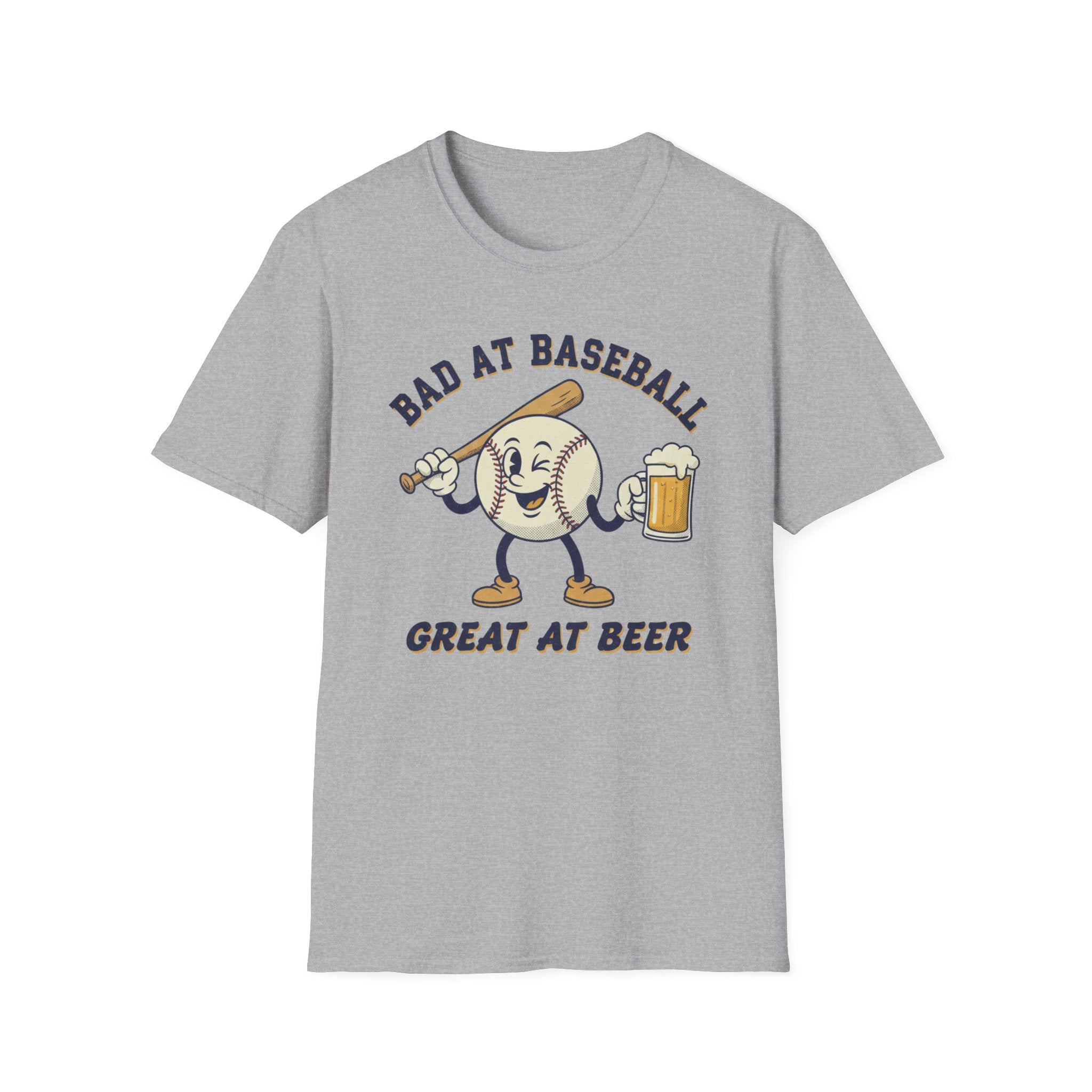 Bad At baseball Great At Beer  T-Shirt