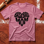 Baseball Mom Heart T-Shirt