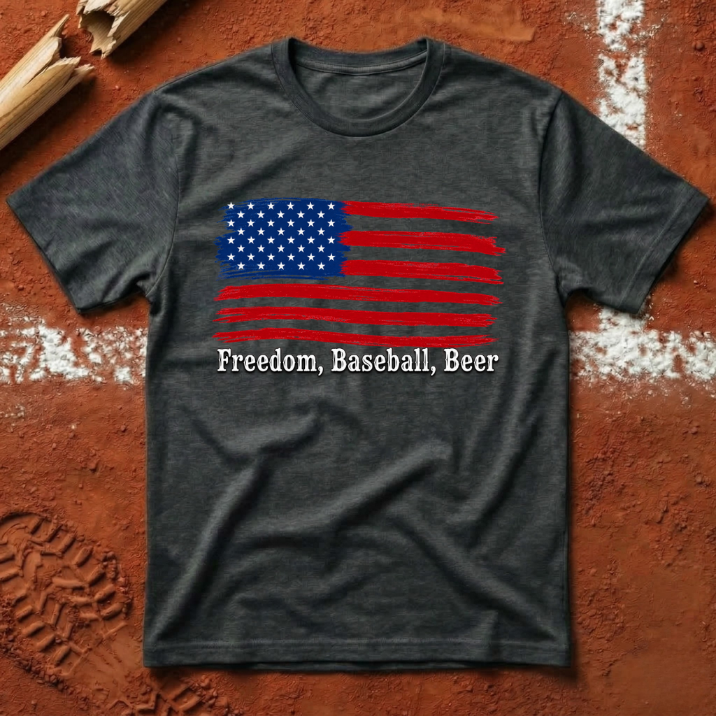 Freedom Baseball Beer T-Shirt