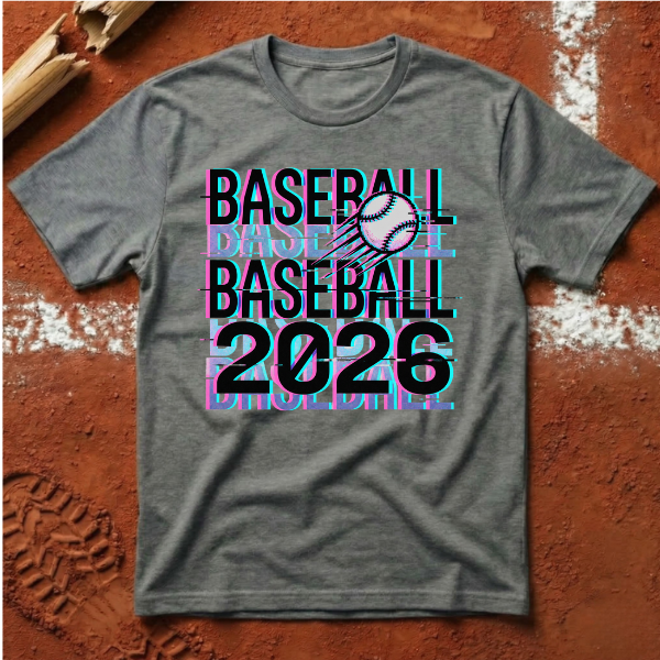 Baseball 2026 T-Shirt - Graphite Heather | Pitch Please