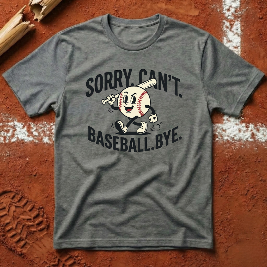Sorry Can't Baseball T-Shirt