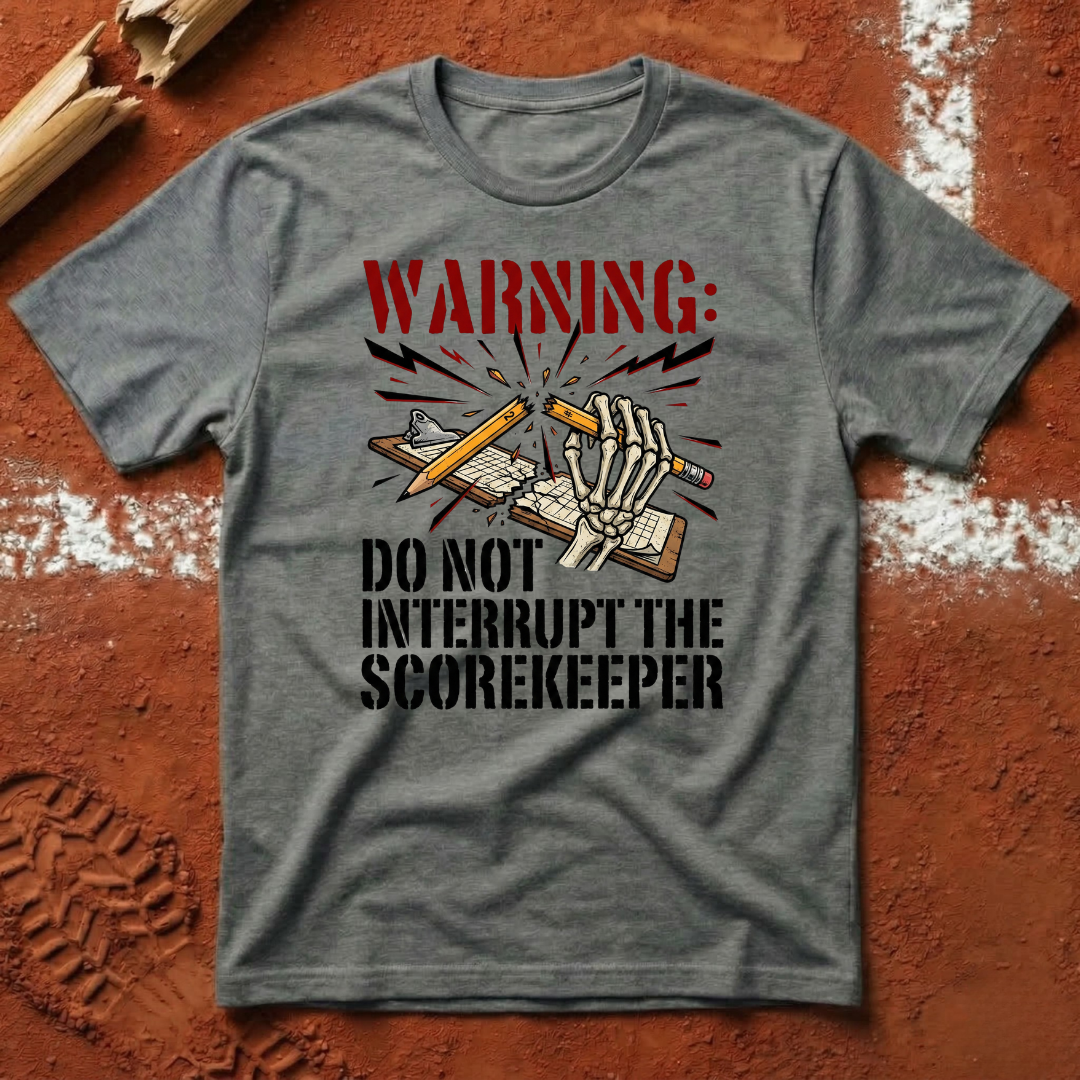 Warning Scorekeeper T-Shirt