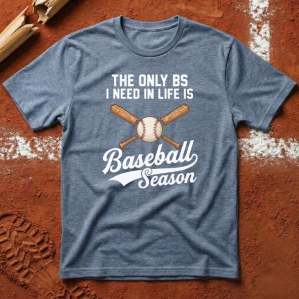 Baseball Season T-Shirt - Heather Indigo | Pitch Please
