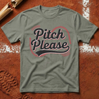 Pitch Please Baseball Stitch T-Shirt