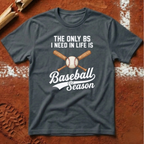 Baseball Season T-Shirt - Heather Navy | Pitch Please