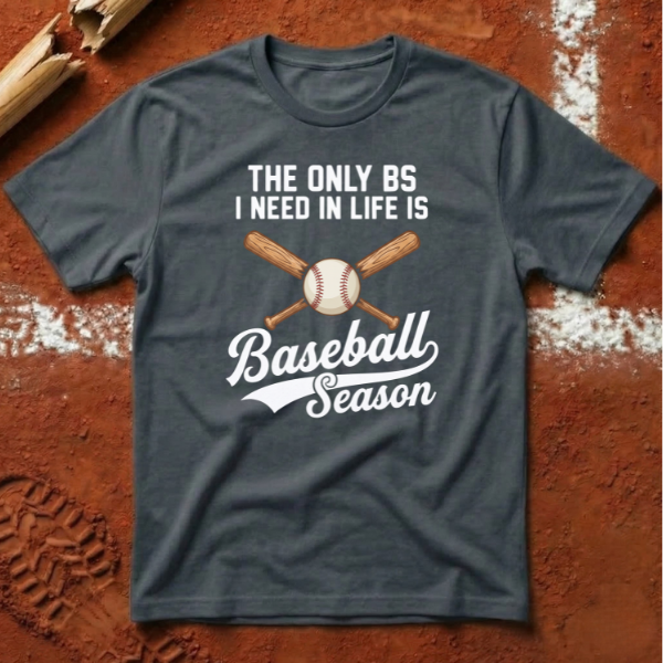 Baseball Season T-Shirt - Heather Navy | Pitch Please