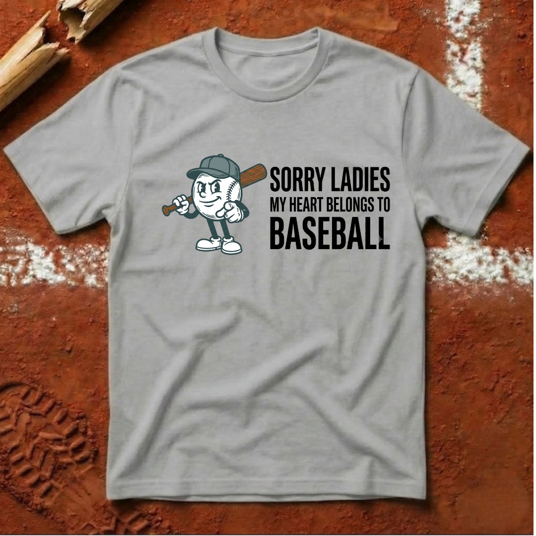 My Heart Belongs To Baseball T-Shirt