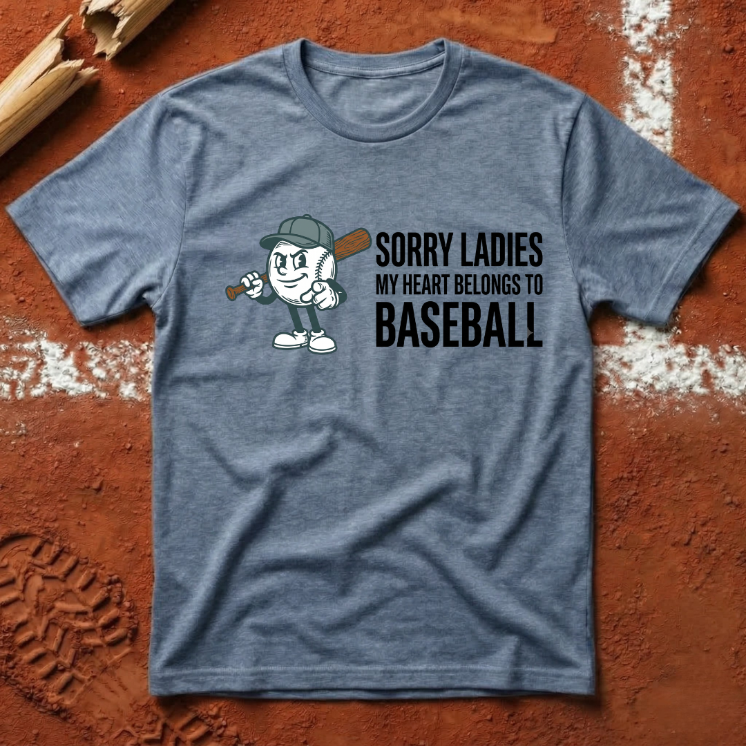My Heart Belongs To Baseball T-Shirt
