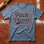 Pitch Please Baseball Stitch T-Shirt