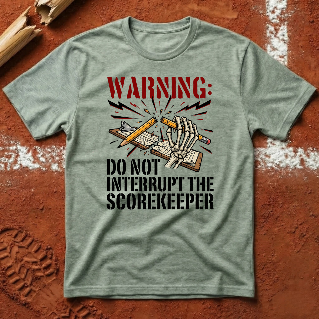 Warning Scorekeeper T-Shirt