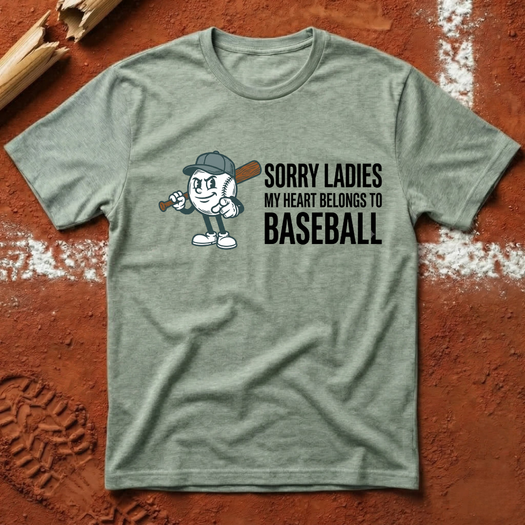 My Heart Belongs To Baseball T-Shirt