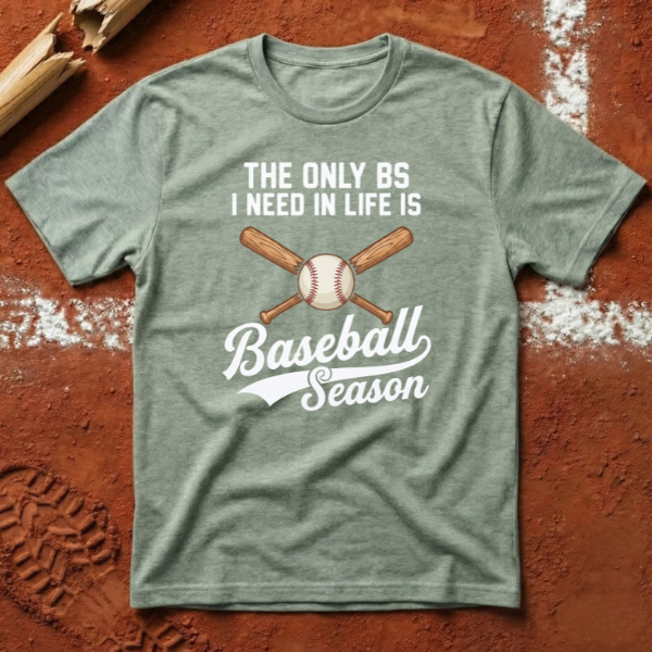 Baseball Season T-Shirt - Sage | Pitch Please