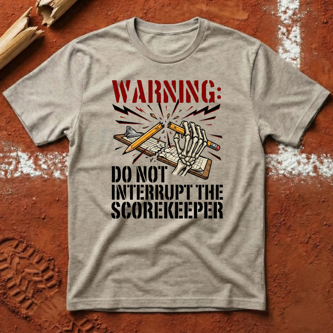 Warning Scorekeeper T-Shirt