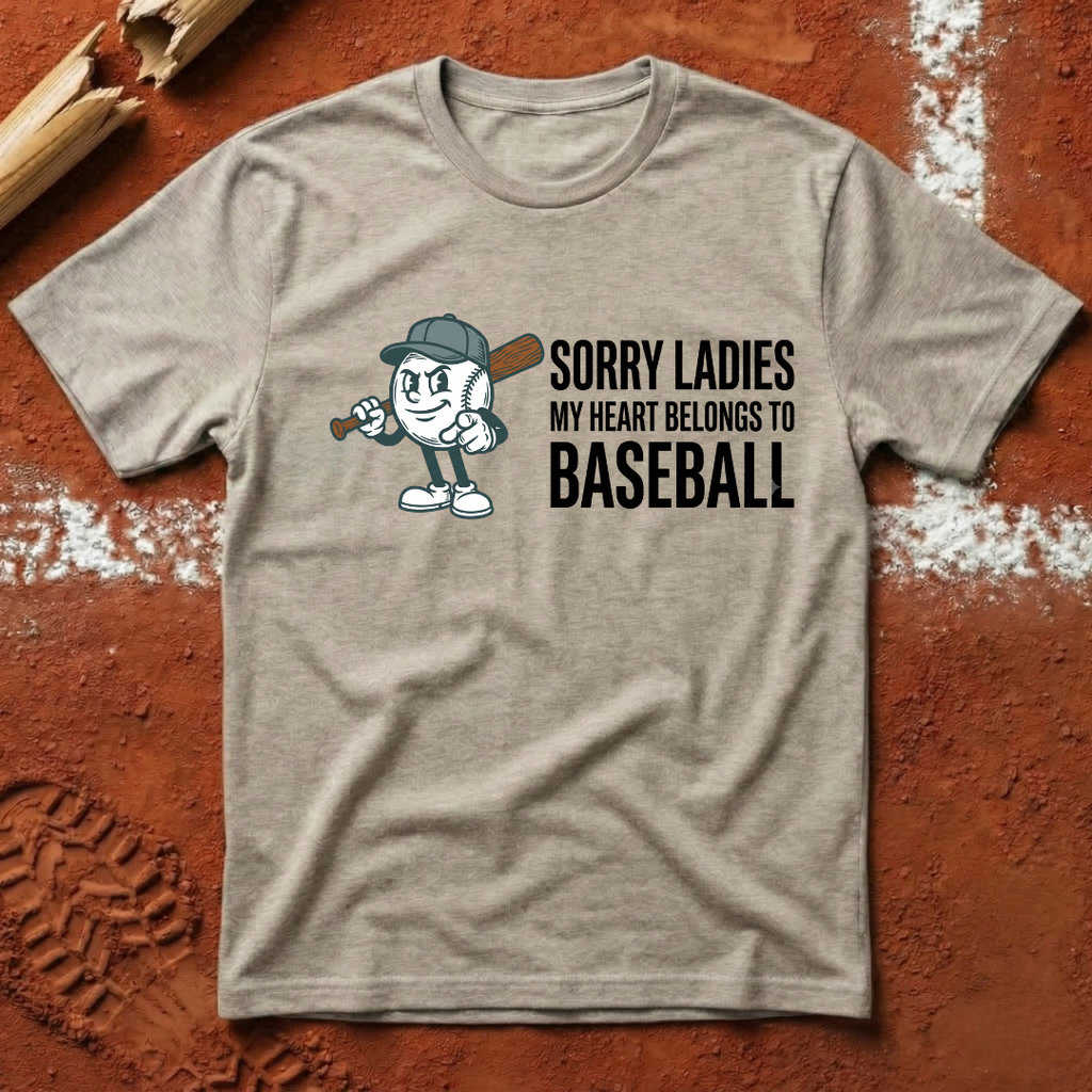 My Heart Belongs To Baseball T-Shirt