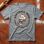 Softball Mom Act Right T-Shirt - Sport Grey | Pitch Please