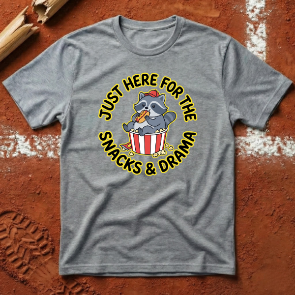 Snacks & Drama T-Shirt - Sport Grey | Pitch Please