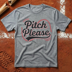 Pitch Please Baseball Stitch T-Shirt