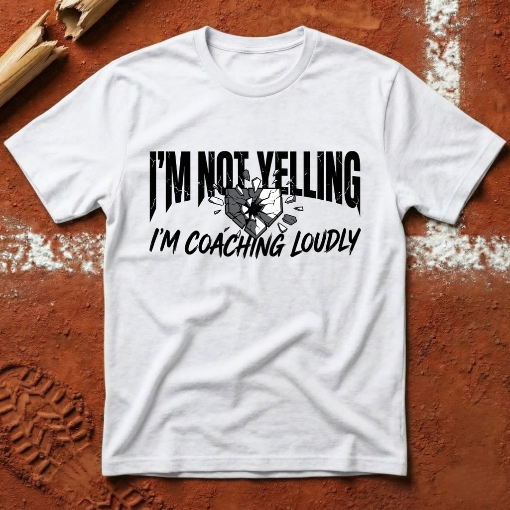 I'm Not Yelling I'm Coaching Loudly T-Shirt