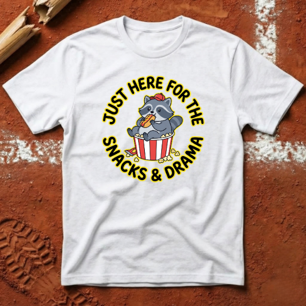Snacks & Drama T-Shirt - White | Pitch Please