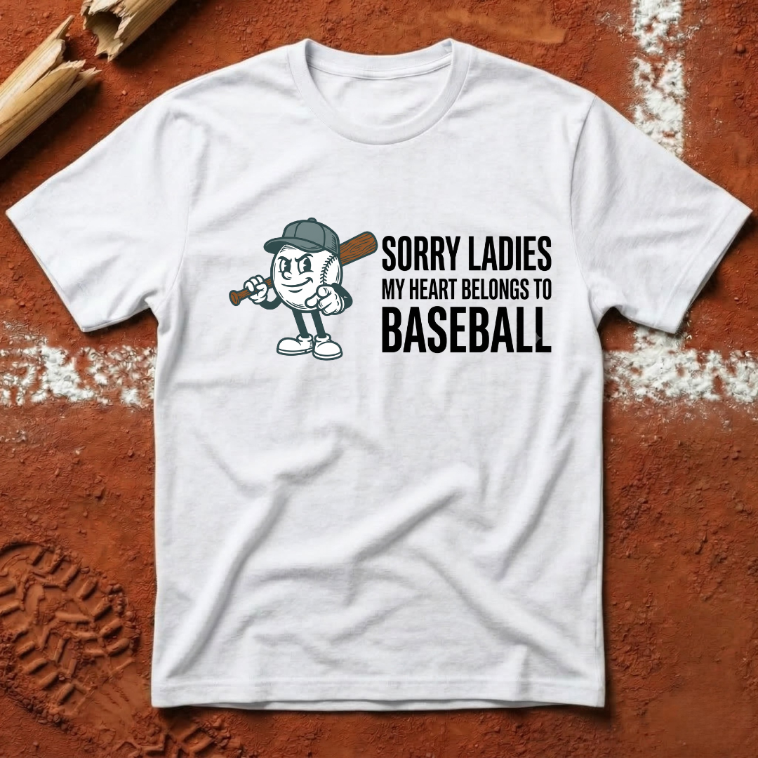 My Heart Belongs To Baseball T-Shirt