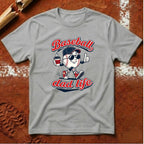 Baseball Dad Life T-Shirt - Ice Gray | Pitch Please