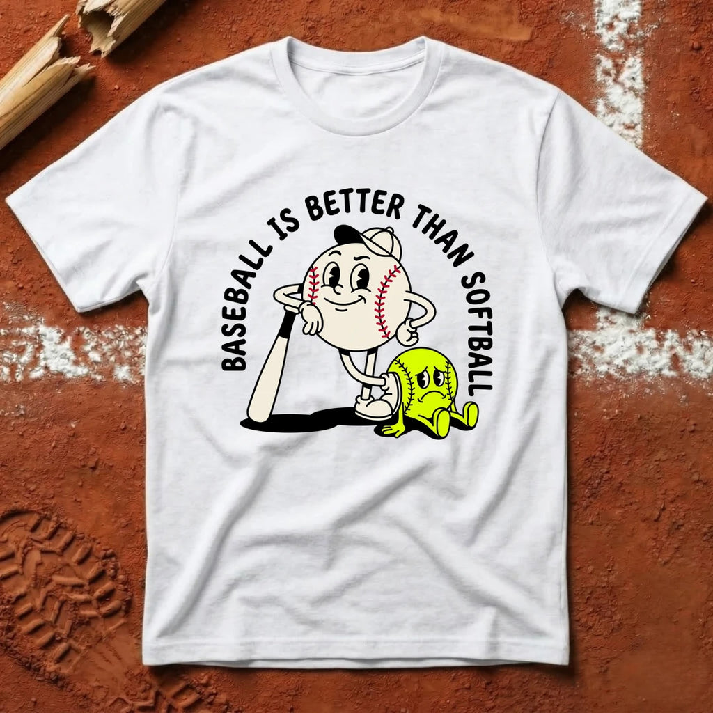 Baseball Is Better T-Shirt - White | Pitch Please