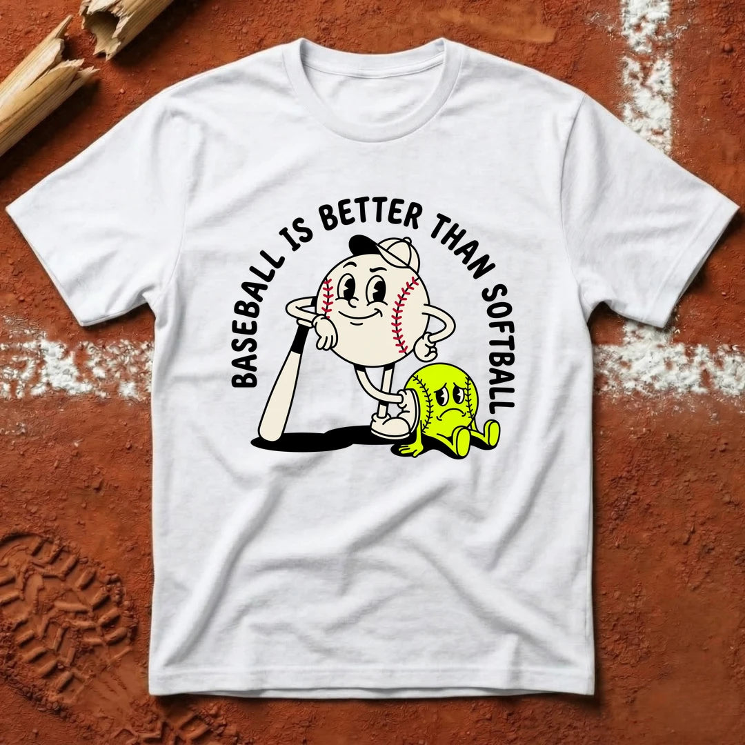 Baseball Is Better T-Shirt - White | Pitch Please