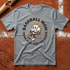 Baseball Mom Act Right T-Shirt - Sport Grey | Pitch Please