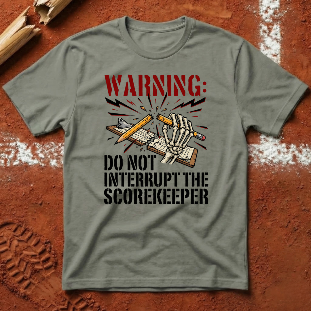 Warning Scorekeeper T-Shirt