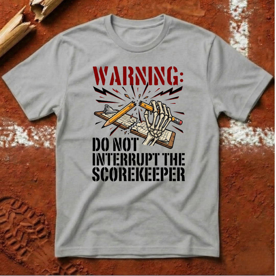 Warning Scorekeeper T-Shirt