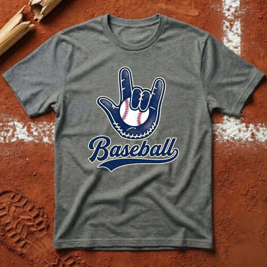 Love Baseball T-Shirt - Graphite Heather | Pitch Please
