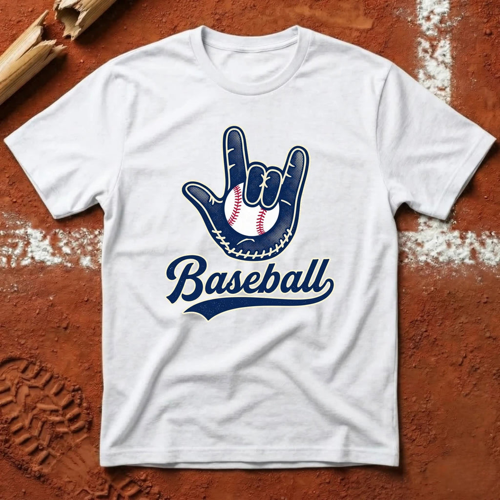 Love Baseball T-Shirt - White | Pitch Please