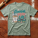 Mom Life Coffee T-Shirt - Sage | Pitch Please