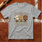 Snacks In Strikeouts T-Shirt - Ice Grey | Pitch Please