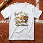 Snacks In Strikeouts T-Shirt - White | Pitch Please