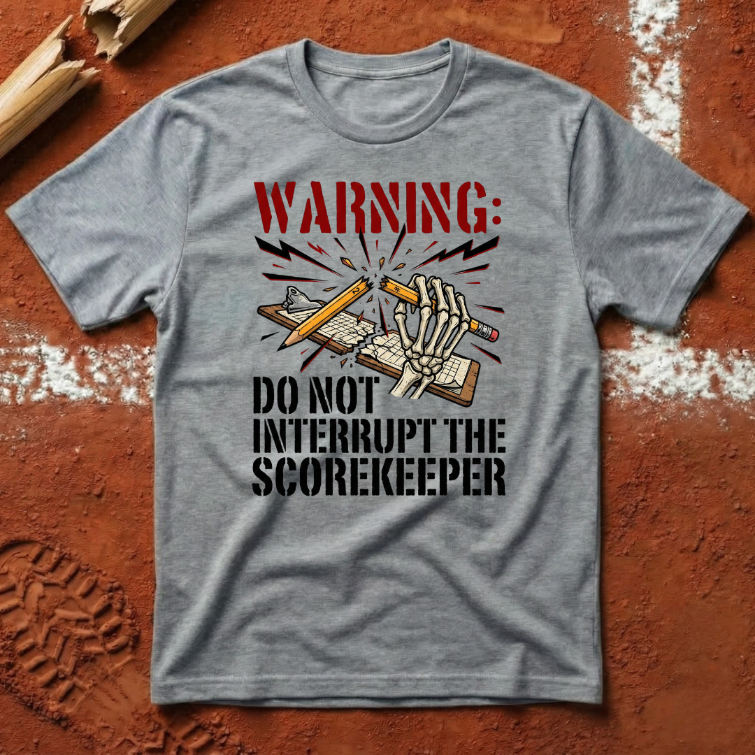 Warning Scorekeeper T-Shirt